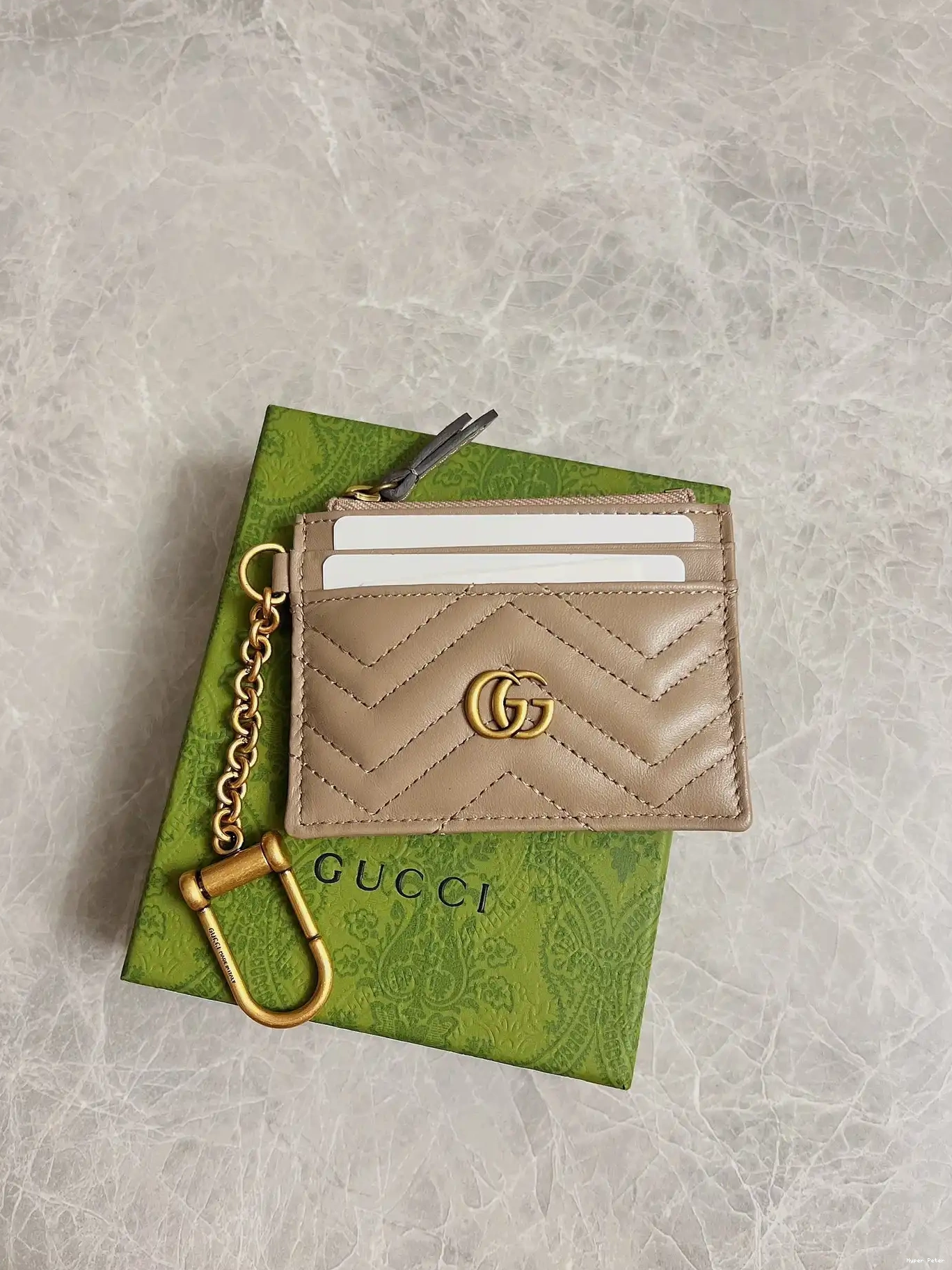 Hyper Peter keychain wallet Gucci Marmont GG 0616